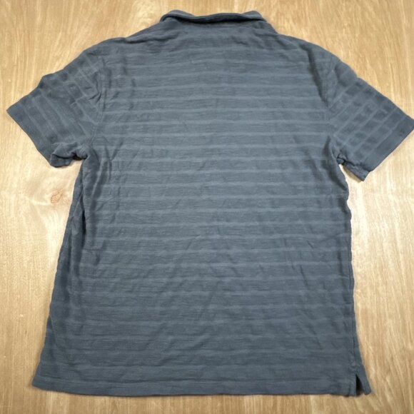 John Varvatos Polo Shirt Mens Gray Cotton Designer Preppy Casual Size Medium - Picture 5 of 5